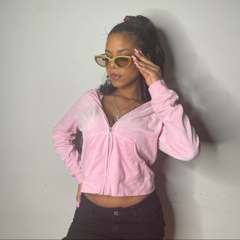 Y2k Aeropostale Velour Pink Tracksuit Top